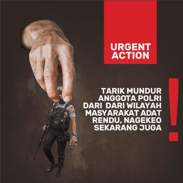 Seruan Aksi! Tarik Mundur AnggotaPolri dari Wilayah Masyarakat AdatRendu Nagekeo NTT